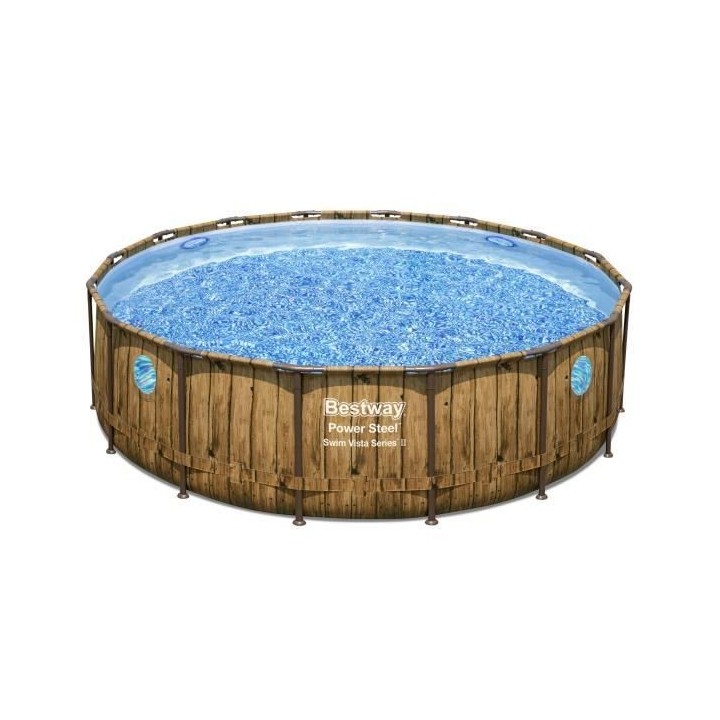 Piscine BESTWAY hors sol ronde Power Steel™ SwimVista 488 x 122 cm m