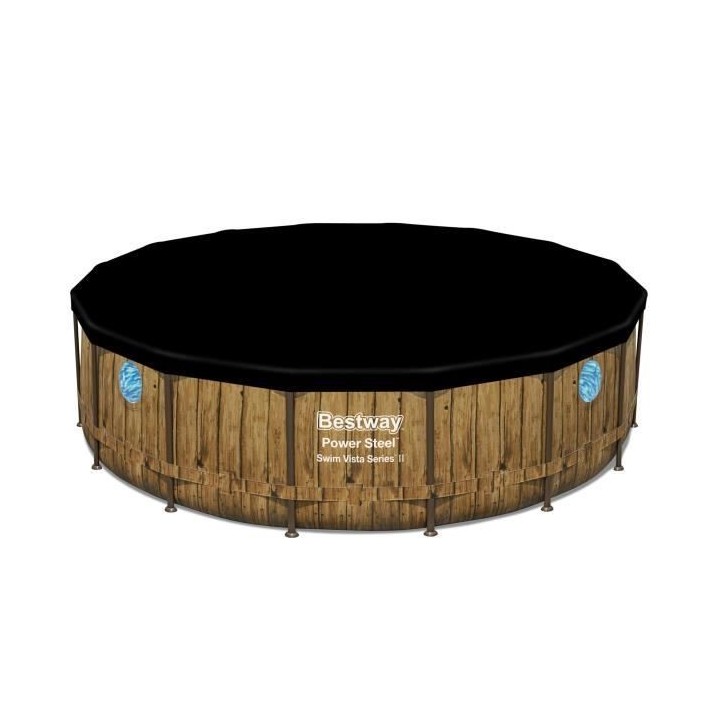 Piscine BESTWAY hors sol ronde Power Steel™ SwimVista 488 x 122 cm m