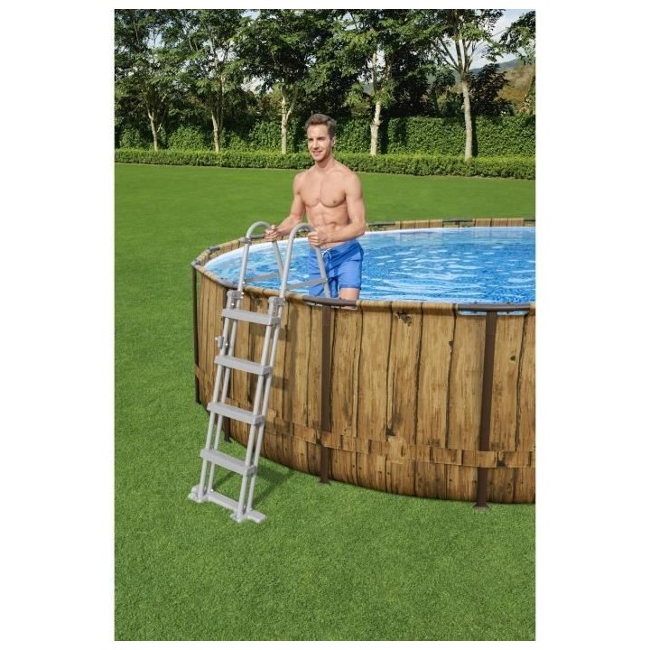 Piscine BESTWAY hors sol ronde Power Steel™ SwimVista 488 x 122 cm m