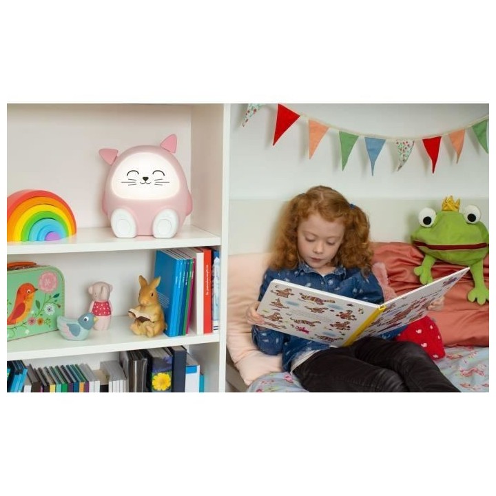 Enceinte lumineuse & veilleuse - BIGBEN - Chat - Bluetooth 5.0, 15W, V