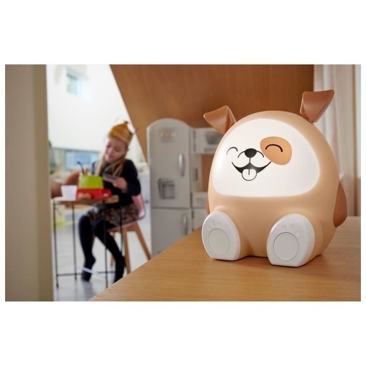 Enceinte lumineuse & veilleuse - BIGBEN - Chien - Bluetooth 5.0, 15W,