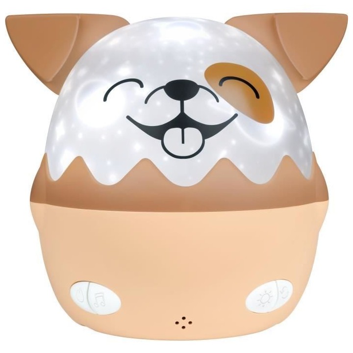 Veilleuse musicale sans fil - BIGBEN - Chien - Projection 360°, 13 fi