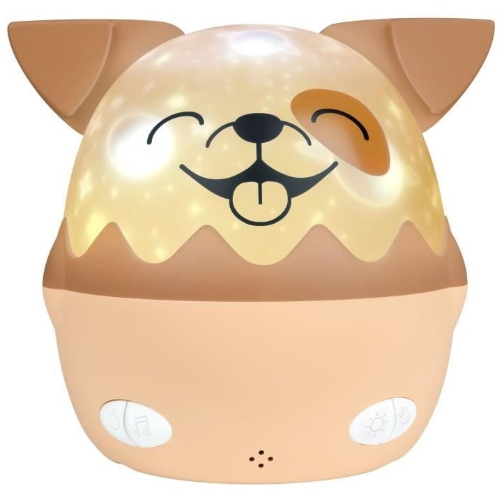 Veilleuse musicale sans fil - BIGBEN - Chien - Projection 360°, 13 fi