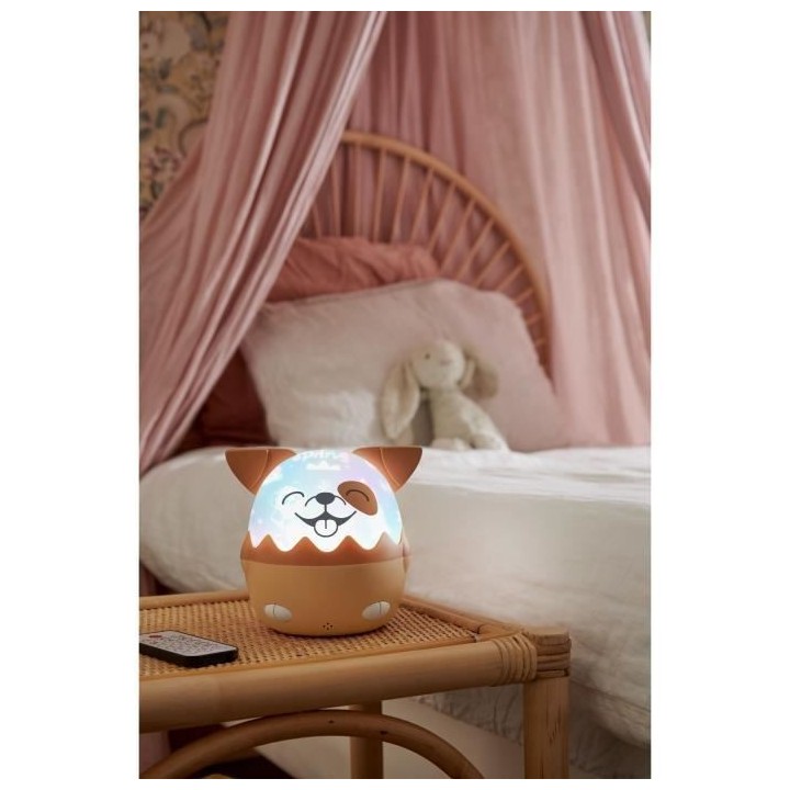 Veilleuse musicale sans fil - BIGBEN - Chien - Projection 360°, 13 fi