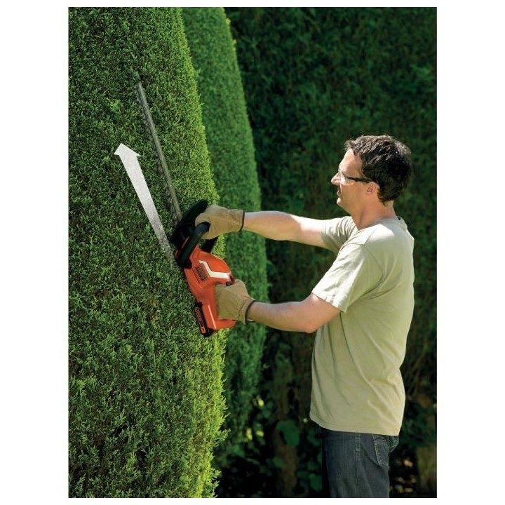 BLACK+DECKER Taille-Haies Sans Fil Electrique 18V GTC1845L20-QW avec B