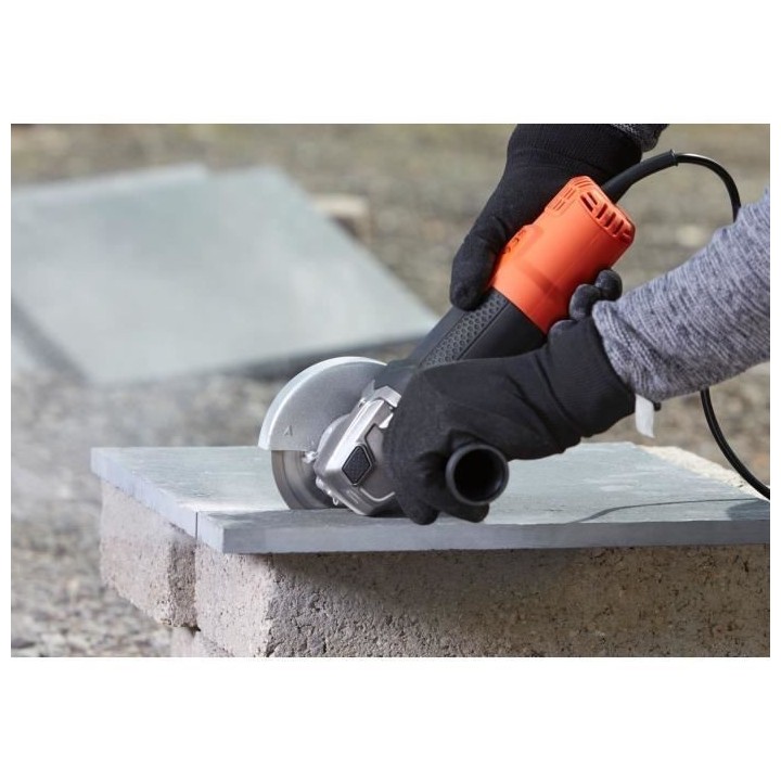 Meuleuse filaire - BLACK & DECKER - BEG220A1-QS - 900 W - 125 mm + 1 D