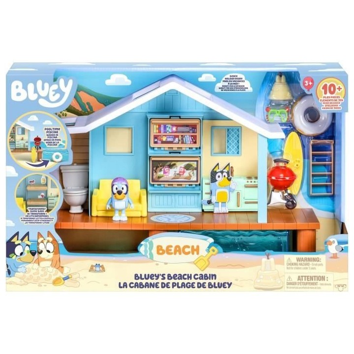 Cabane de Plage de Bluey - BLUEY - Set de jeu avec figurine exclusive