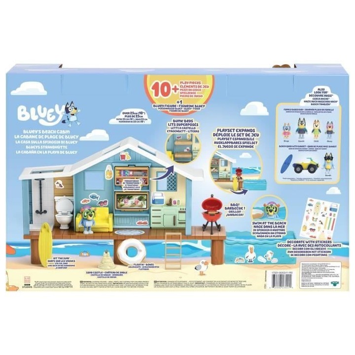 Cabane de Plage de Bluey - BLUEY - Set de jeu avec figurine exclusive