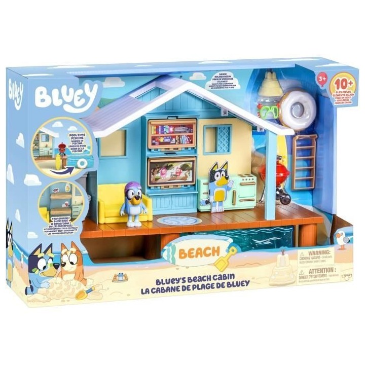 Cabane de Plage de Bluey - BLUEY - Set de jeu avec figurine exclusive
