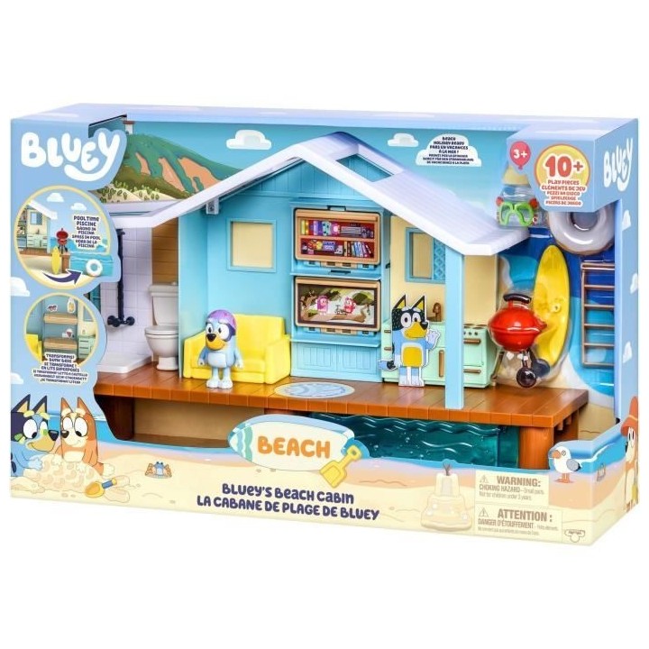 Cabane de Plage de Bluey - BLUEY - Set de jeu avec figurine exclusive