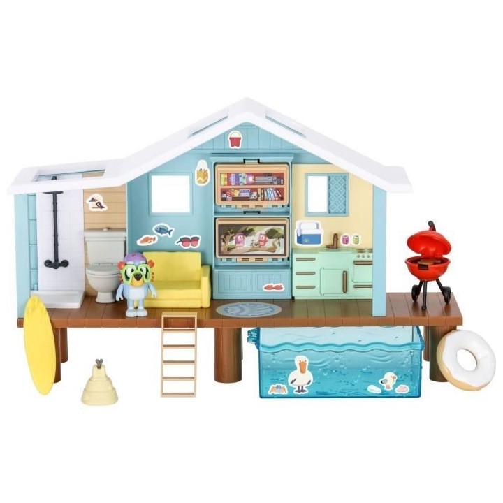 Cabane de Plage de Bluey - BLUEY - Set de jeu avec figurine exclusive
