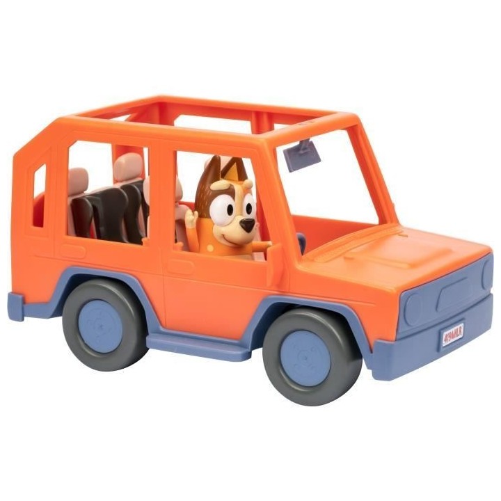 Voiture de Bluey - BLUEY - Véhicule familial avec figurine Chilli et