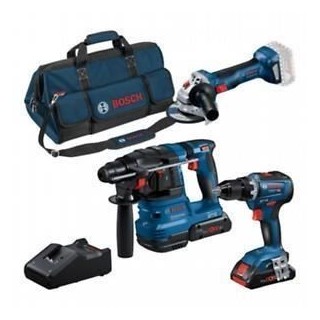 Combo-kit 3 outils 18V : GSR 18V-55 + GWS 18V-7 + GBH 18V