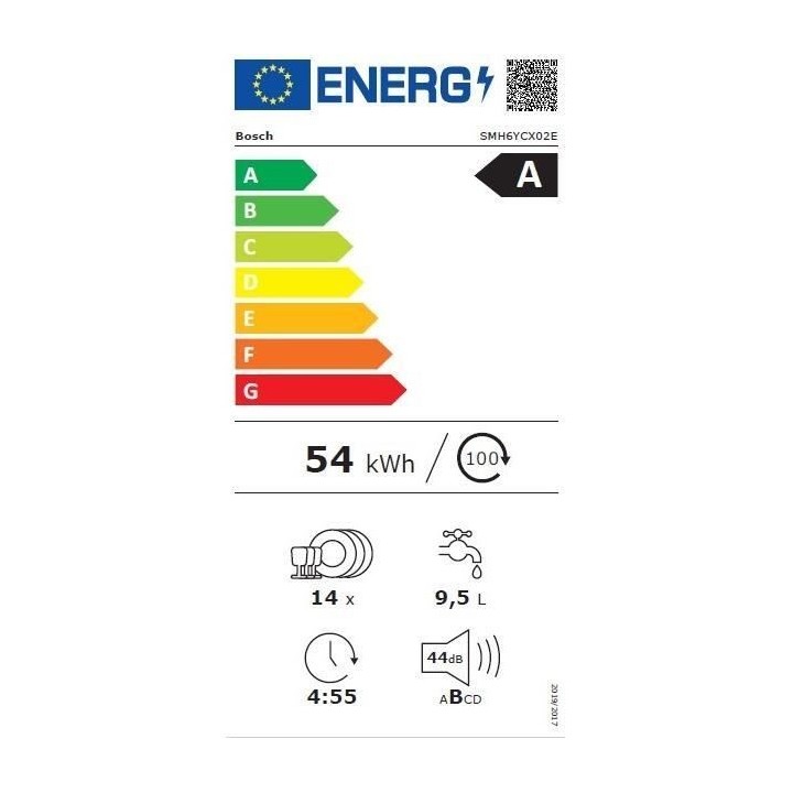 Lave-vaisselle tout intégrable BOSCH SER6 SMH6YCX02E - 14 couverts -