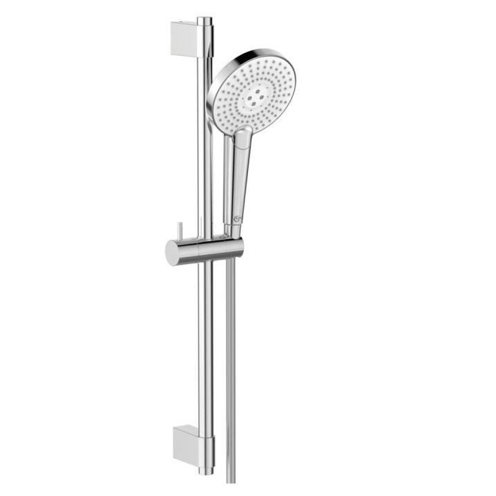 Ensemble de douche - IDEALRAIN EVO - barre 60 cm et douchette ronde 12
