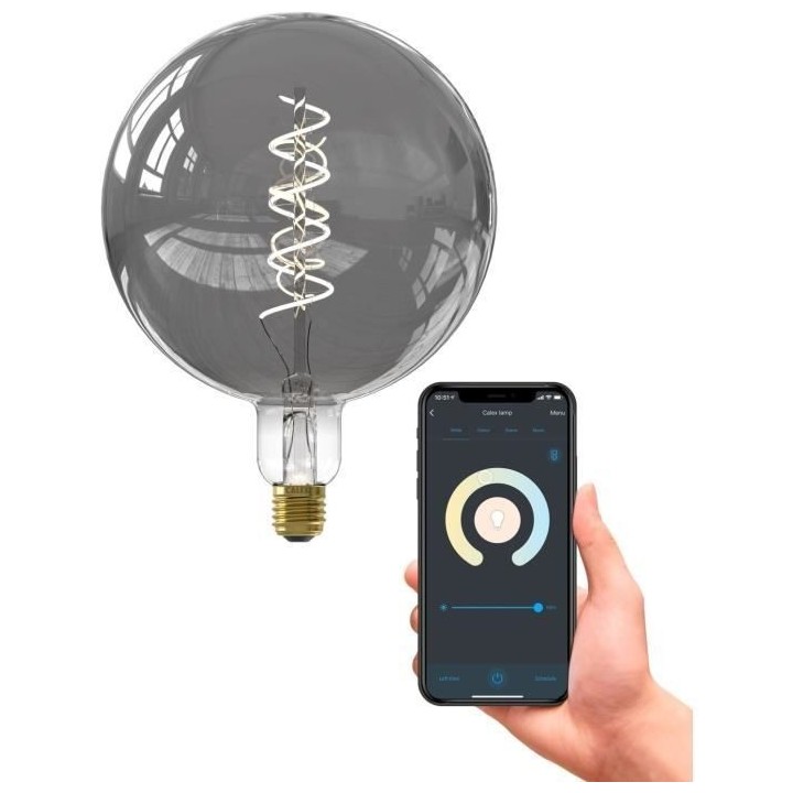 Ampoule LED E27 - CALEX - G200 SMART LED - 5 W - 130 lm - 2100 K - Int