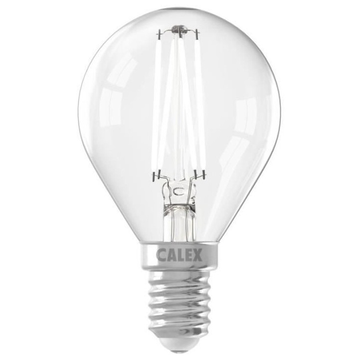 Ampoule LED E14 - CALEX - BALL P45 - Filament droit - 4,5 W - 470 lm -
