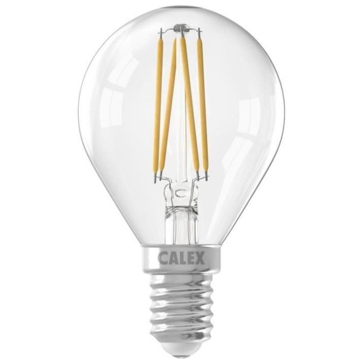 Ampoule LED E14 - CALEX - BALL P45 - Filament droit - 4,5 W - 470 lm -