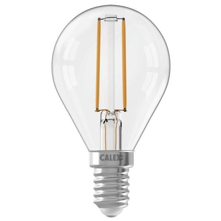 Ampoule LED E14 - CALEX - BALL P45 - Filament droit - 3,5 W - 250 lm -