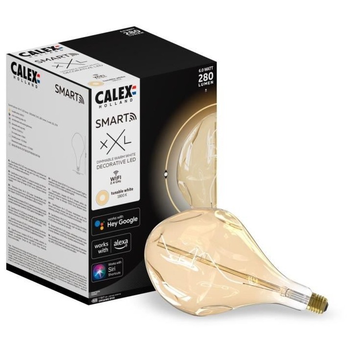 Ampoule LED E27 - CALEX - SMART ORGANIC EVO - Filament flexible - 6 W
