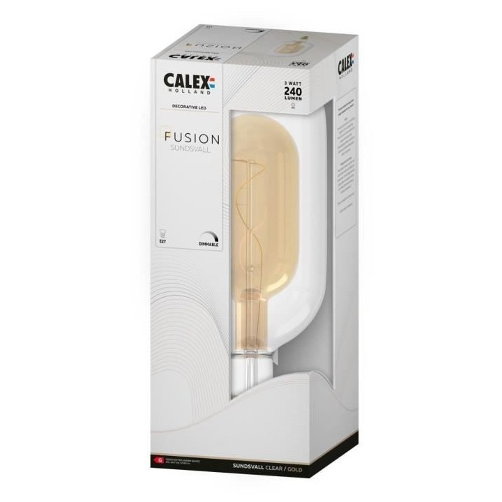 Ampoule LED E27 - CALEX - DECO XXL SUNDSVALL - Filament simple spirale
