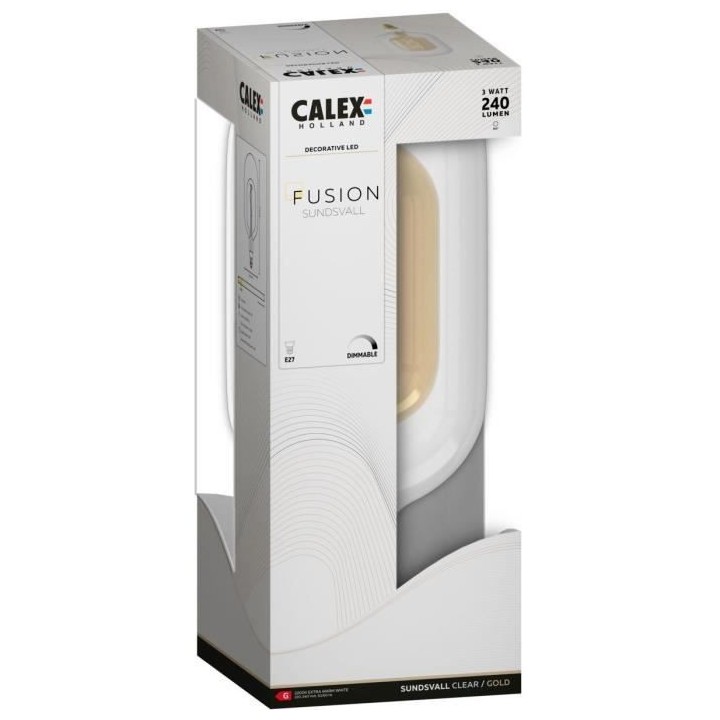 Ampoule LED E27 - CALEX - DECO XXL SUNDSVALL - Filament simple spirale