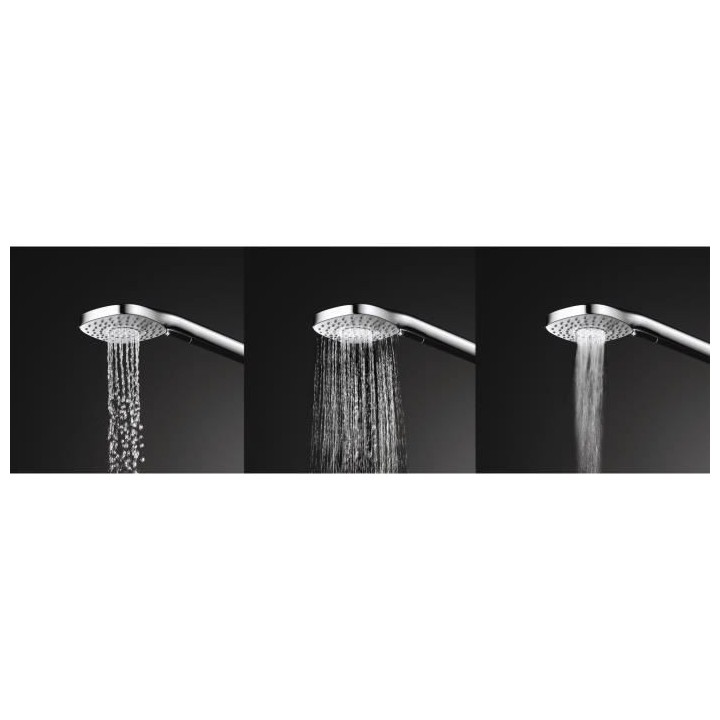 Douchette diamant - IDEALRAIN EVO - 11,5 cm 3J - Chrome - Ideal Standa