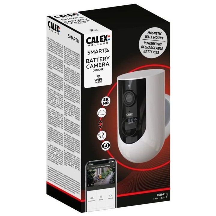 Caméra extérieure intelligente - CALEX - 1080 P