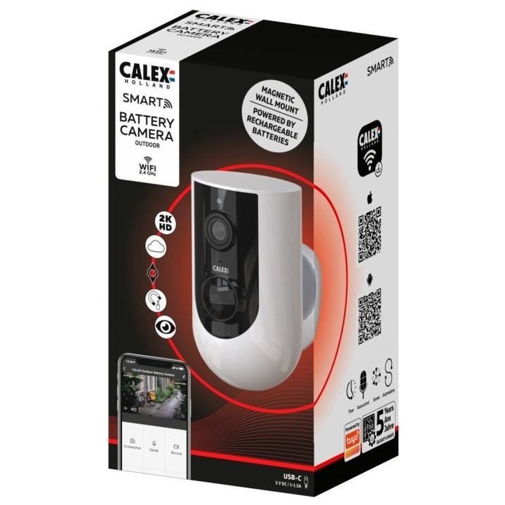 Caméra extérieure intelligente - CALEX - 1080 P