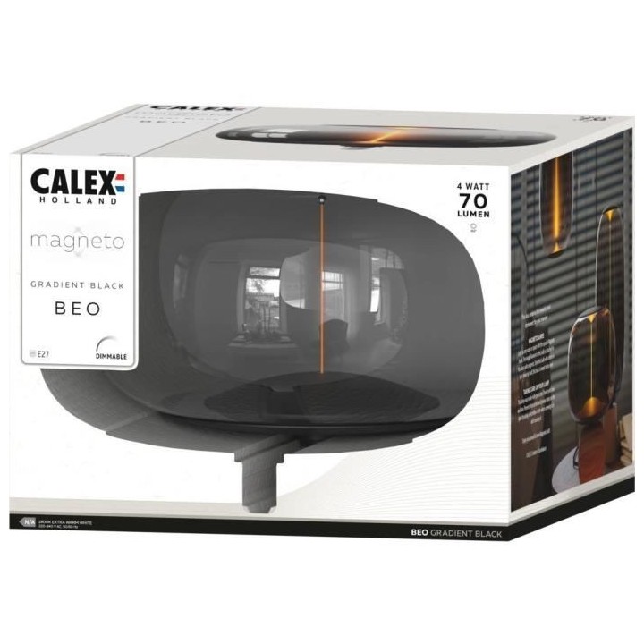 Ampoule LED E27 - CALEX - MAGNETO BEO - Filament flexible - 4 W - 70 l