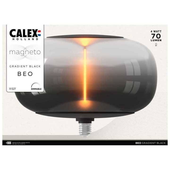 Ampoule LED E27 - CALEX - MAGNETO BEO - Filament flexible - 4 W - 70 l