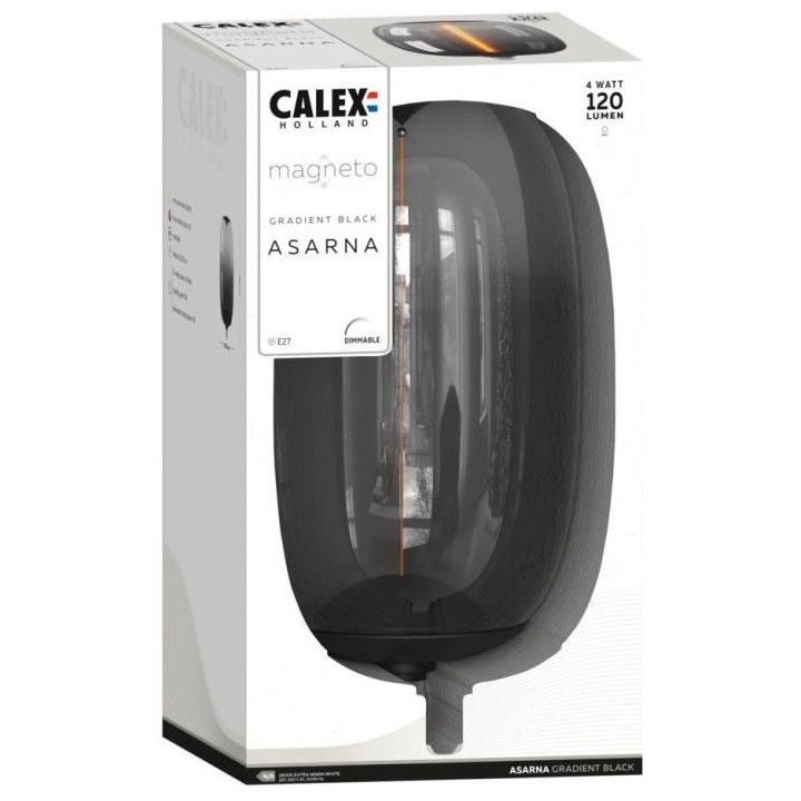 Ampoule LED E27 - CALEX - MAGNETO ASARNA - Filament flexible - 4 W - 1