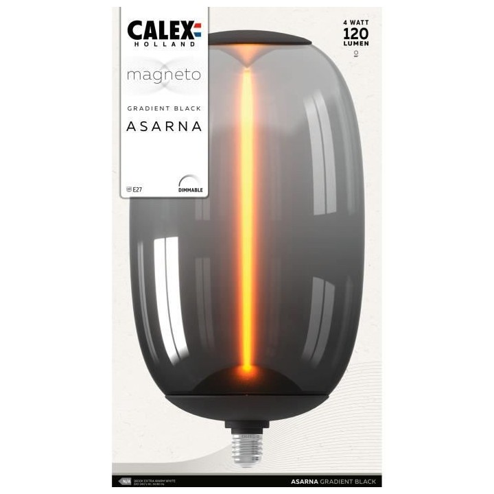 Ampoule LED E27 - CALEX - MAGNETO ASARNA - Filament flexible - 4 W - 1