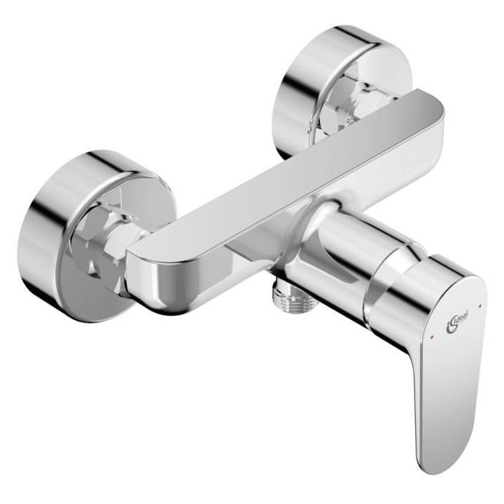 Mitigeur douche mural avec plage de dépose - TYRIA - Chrome - Ideal S