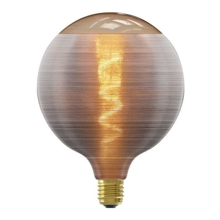 Ampoule LED E27 - CALEX - G125 - Filament en spirale - 4W - 80 lm - 18
