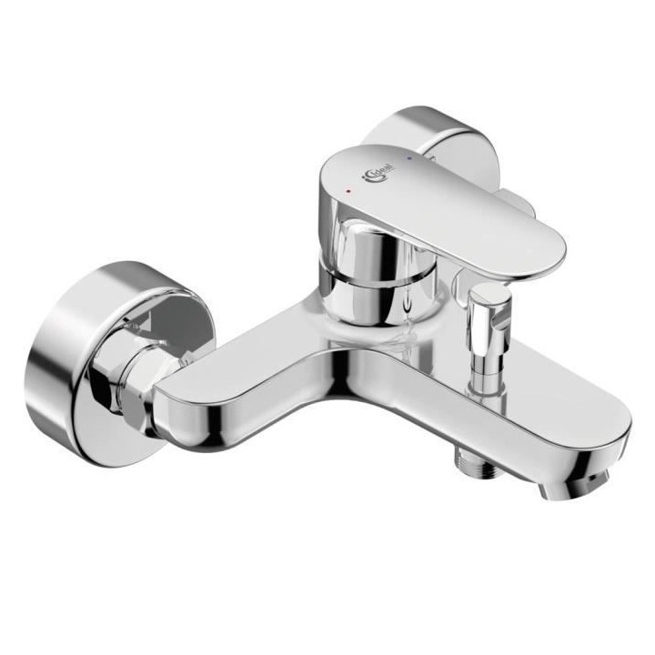Mitigeur bain-douche mural avec plage de dépose - TYRIA - Chrome - Id
