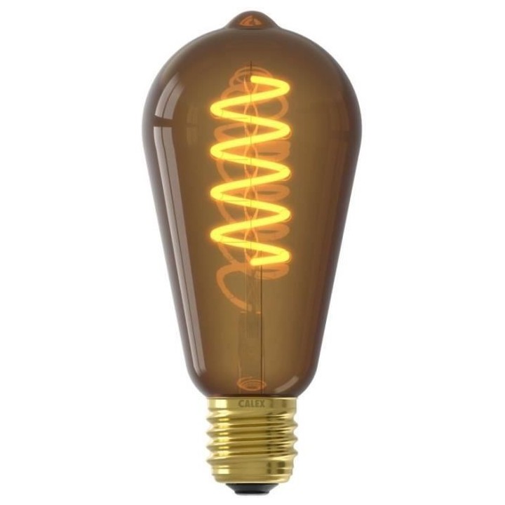Ampoule LED E27 - CALEX - ST64 RUSTIC - Filament flexible - 4 W - 100