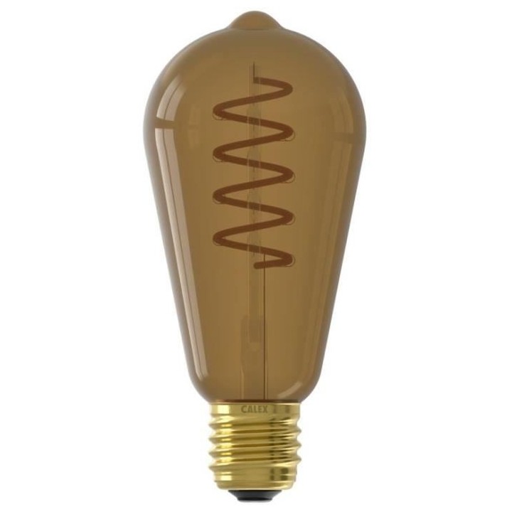 Ampoule LED E27 - CALEX - ST64 RUSTIC - Filament flexible - 4 W - 100