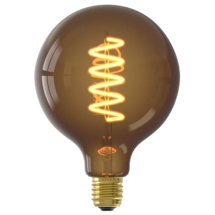 Ampoule LED E27 - CALEX - G125 GLOBE - Filament droit - 4 W - 120 lm -