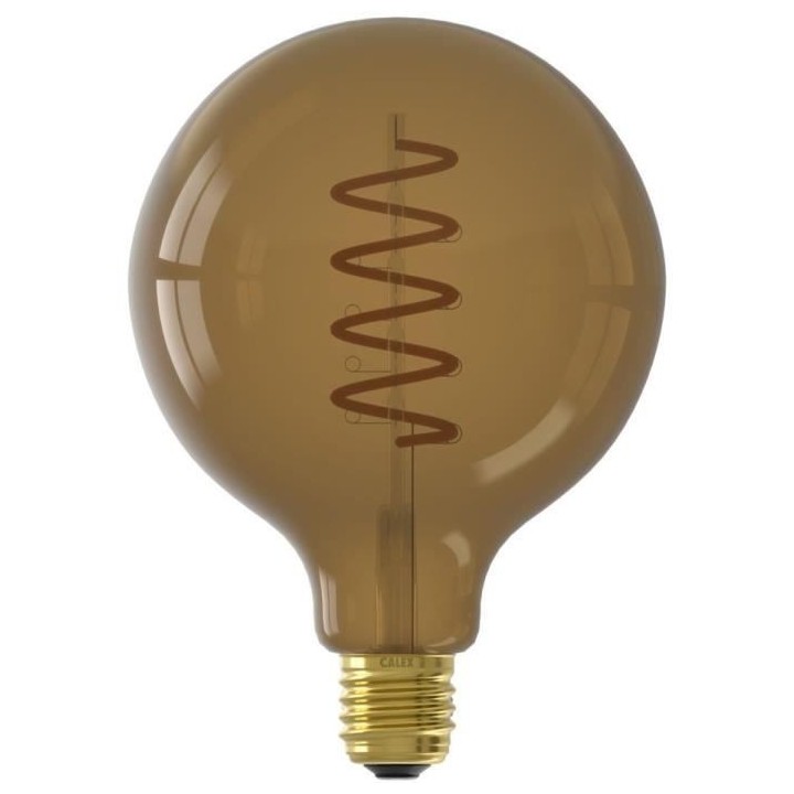 Ampoule LED E27 - CALEX - G125 GLOBE - Filament droit - 4 W - 120 lm -