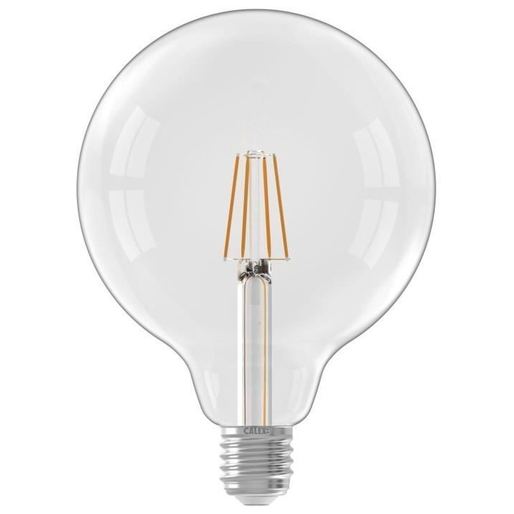 Ampoule LED E27 - CALEX - GLOBE G125 - Filament droit - 4,5 W - 470 lm