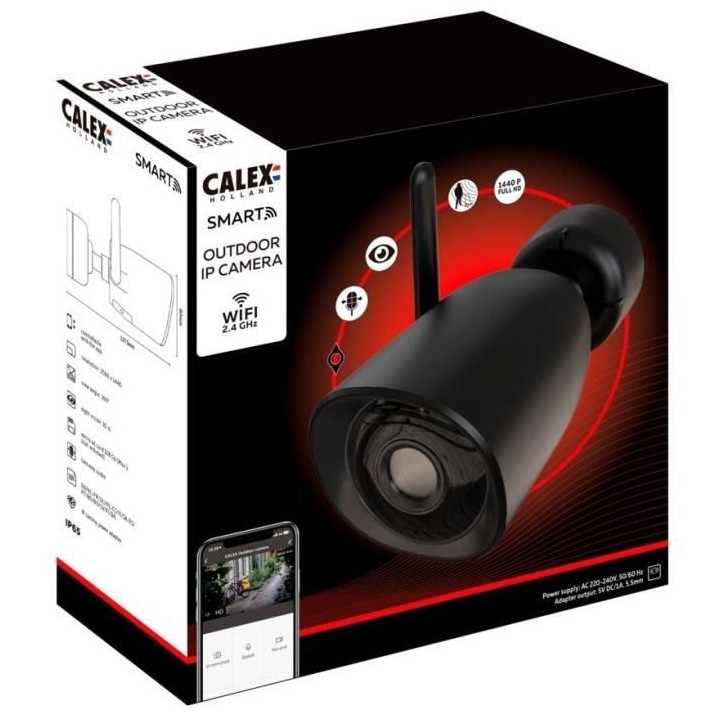 Caméra de sécurité - CALEX - 4MP - Caméra extérieure