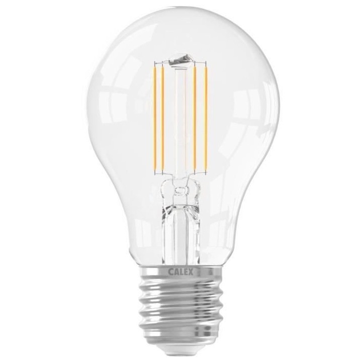 Ampoule LED E27 - CALEX - STANDARD A60 - Filament droit - 7 W - 806 lm