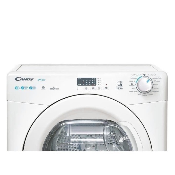 Seche-linge pompe a chaleur CANDY Smart CSE H10A1LE-47 - 10 kg - Conne