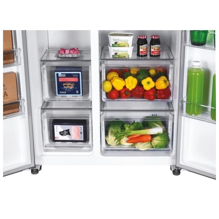 Réfrigérateur Américain - CANDY - CHSBSO-6174XWD - Classe E - 529 L