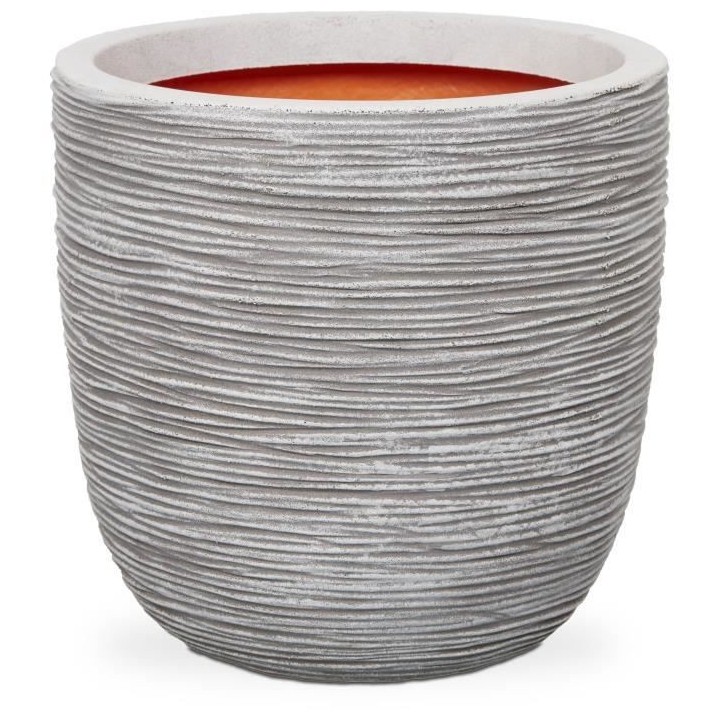 Pot de fleur boule - CAPI EUROPE - RIB NL - 43 x 41 cm - Ivoire