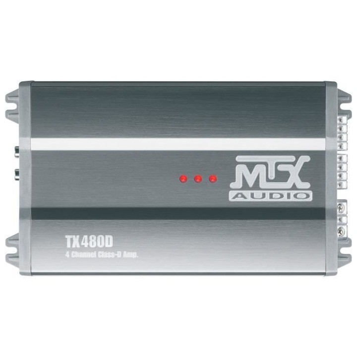 MTX TX480D Amplificateur voiture Classe-D 4x120W RMS @2O ou 2x240W RMS