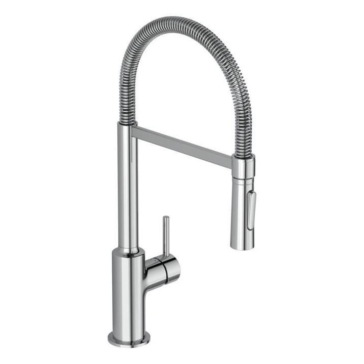 Mitigeur évier - CERALOOK - douchette extractible 2J - bec pivotant -