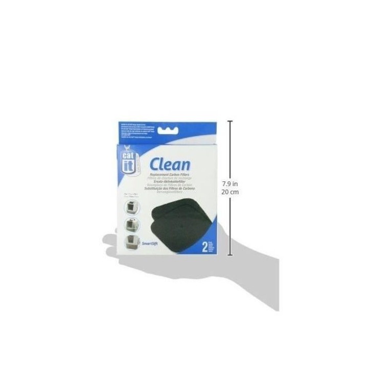 Recharge 2 filtres charbon pour maison de toilette