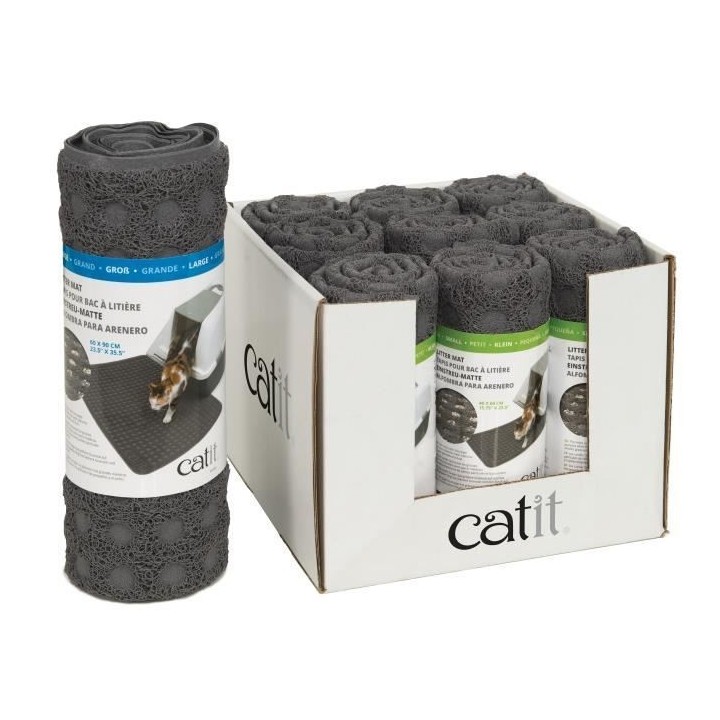 CAT IT Tapis pour bac a litiere - Grand format - 90 x 60 cm (35,5 x 23